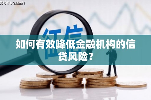 灵川如何有效降低金融机构的信贷风险？