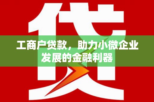 灵川工商户贷款，助力小微企业发展的金融利器