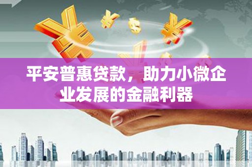 灵川平安普惠贷款，助力小微企业发展的金融利器