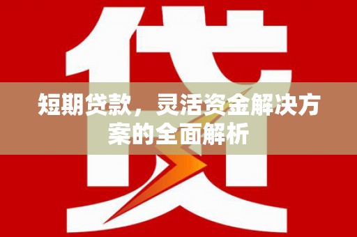 灵川短期贷款，灵活资金解决方案的全面解析