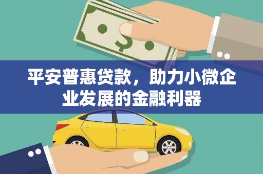 灵川平安普惠贷款，助力小微企业发展的金融利器